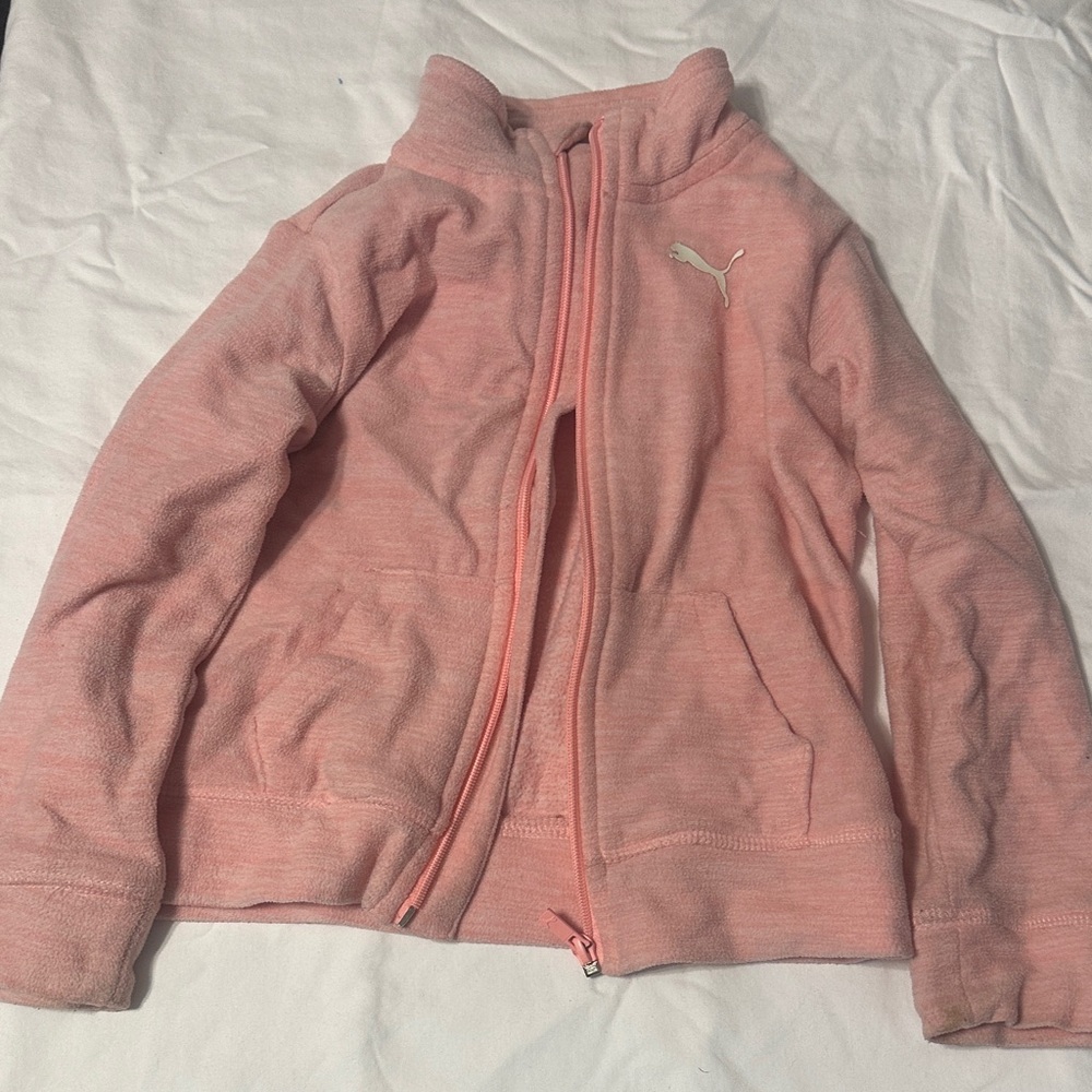 Puma Light Pink Fleece Jacket